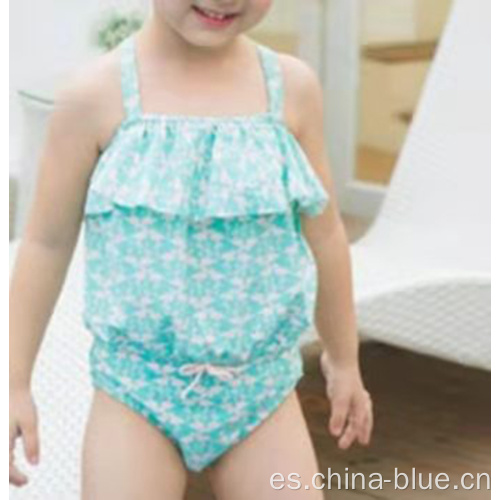 Traje de baño de verano de punto de niña